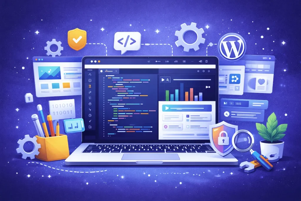 Egyedi fejlesztésű WordPress Weboldal